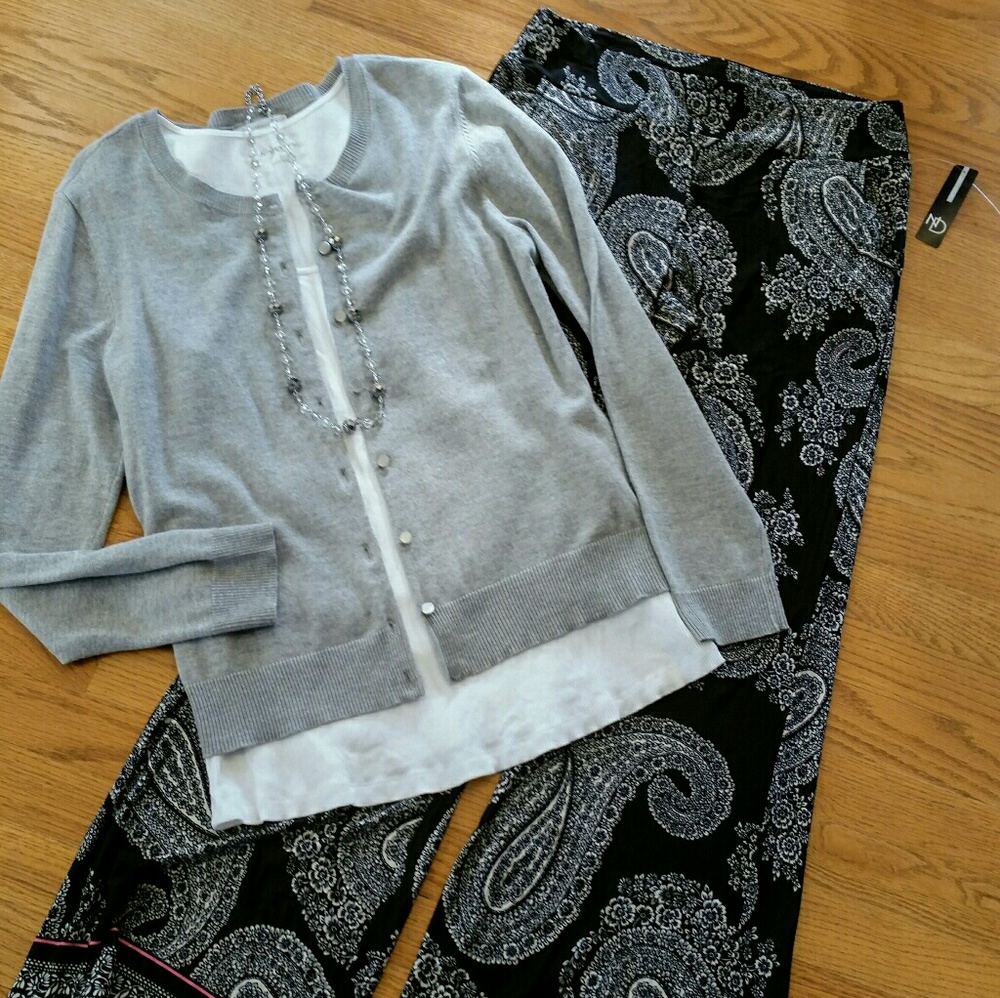 Black & white Palazzo pants